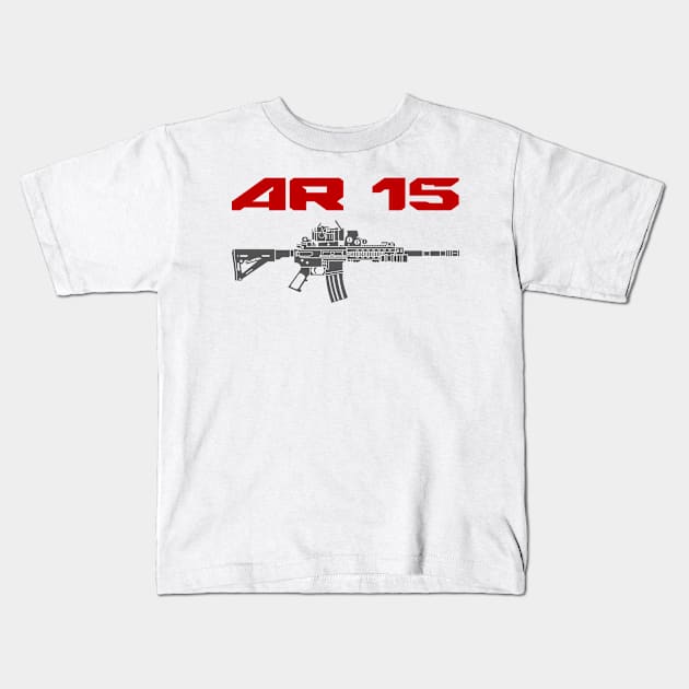 AR 15 Kids T-Shirt by Aim For The Face